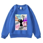 KTMKH Taylors Sweatshirt Swifts Kids Boys Girls Child Long Sleeve Letter Prints Sweatshirt Pullover Tops 1989 Concert 4-5 Years