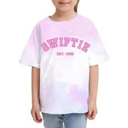 KTMKH Taylors Tshirt Swifts Short Sleeved Shirts For Teen Kids Boys Girls Tour Shirt Vintage Midnight Concert Tops Tees Trendy Fans Gift Tops 3-4 Years