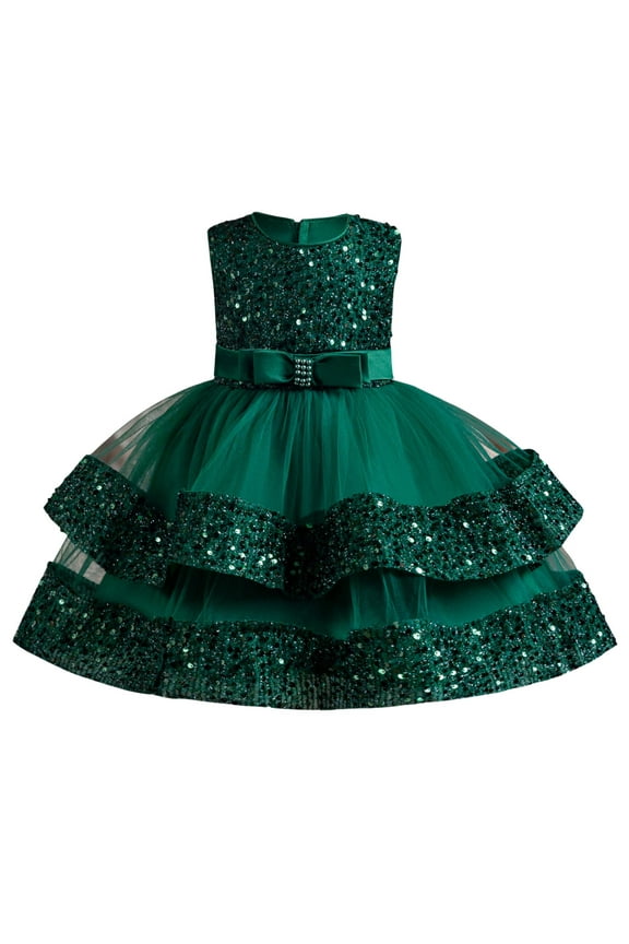 Toddler Baby Girl Dress Kids Children's Summer Sleeveless Sleeveless Evening Butterfly Pearl Wedding For Girls Dresses for Girl 2-3 Years