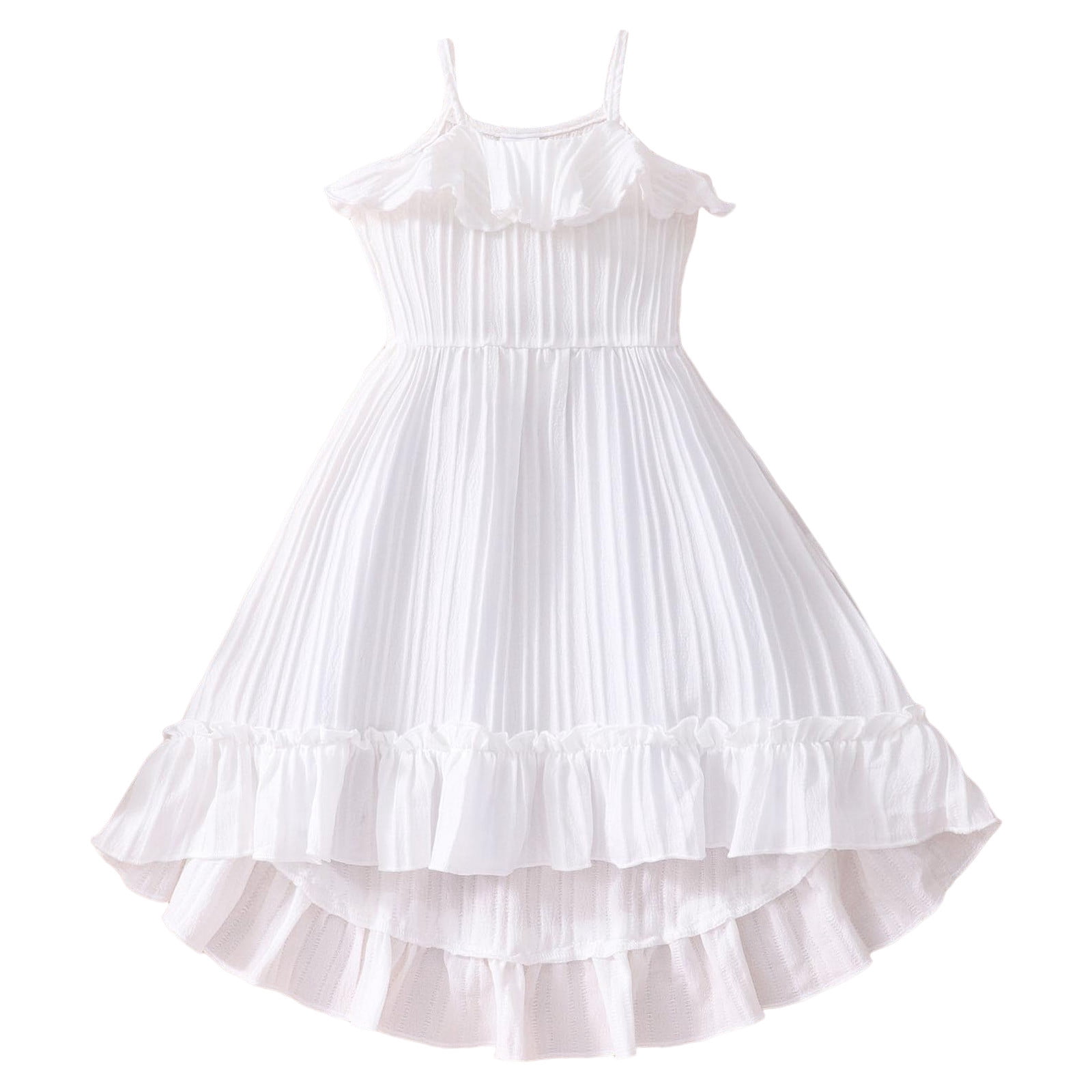KTMKH Toddler Baby Girl Dress Outfit Girls Summer Sleeveless Solid Slip