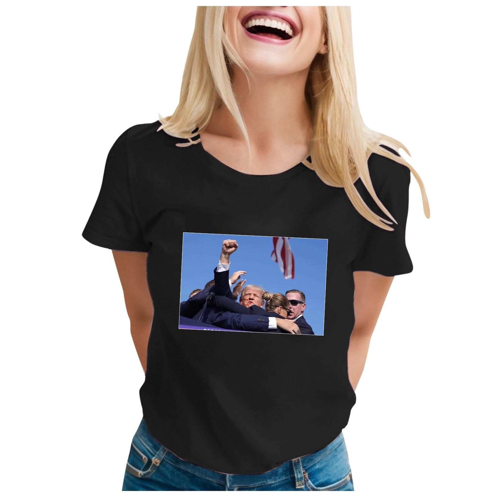 KTMKH Trump 2024 TShirt Donald Male And Female 2024 Campaign Speech