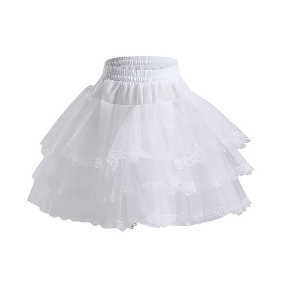 KTMKH Women's Classic Tulle Tutu Skirt Short Length Petticoat Above Knee Underskirt Half