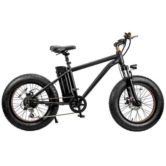 Gpower 20'' Fat Tire Electric Bike for Adult ,48V10A,Peak 500W,up to 55Mile 19MPH,Black,UL2849