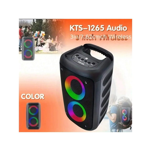 KTS-1265 Wireless Speaker With Subwoofer, Large Boombox, Stereo Speaker, Subwoofer, Outdoor Wireless Speaker