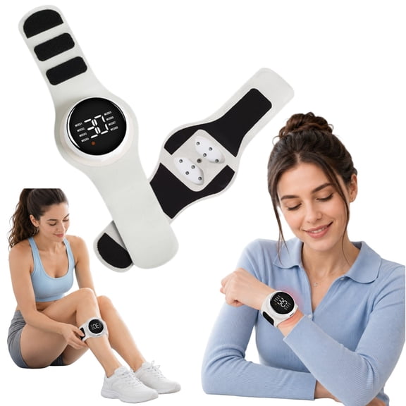 KTS EMS Wrist Massager with Red Light,8 Modes and 30 Intensity Levels for Wrist, Forearm, Ankle and Calf