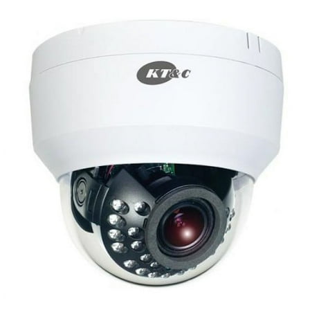 KTnC OMNI EZ HD-TVI CCTV Security Camera 1080p Dome, 24 IR LED, 2.8-12mm, Dual Power (White Color)