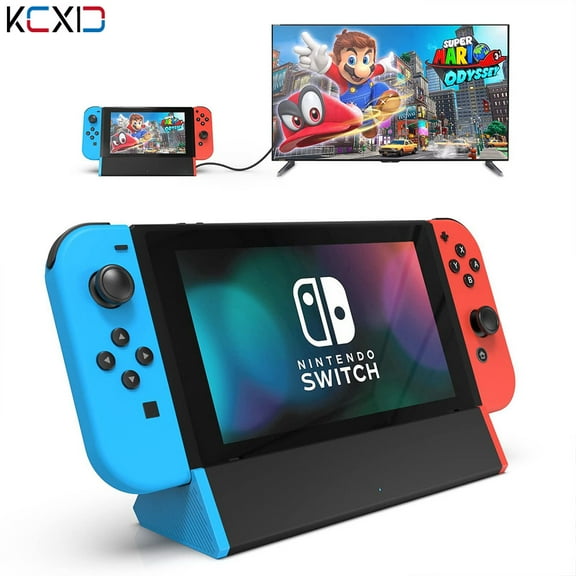 KU XIU TV Dock Station for Nintendo Switch/ Switch OLED, Portable Charger Stand Support 4K HDMI Output (Normal Model)