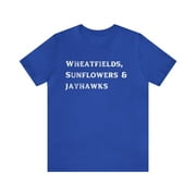 KU shirt Jayhawks tshirt Wheatfields Sunflowers Unisex T-Shirt