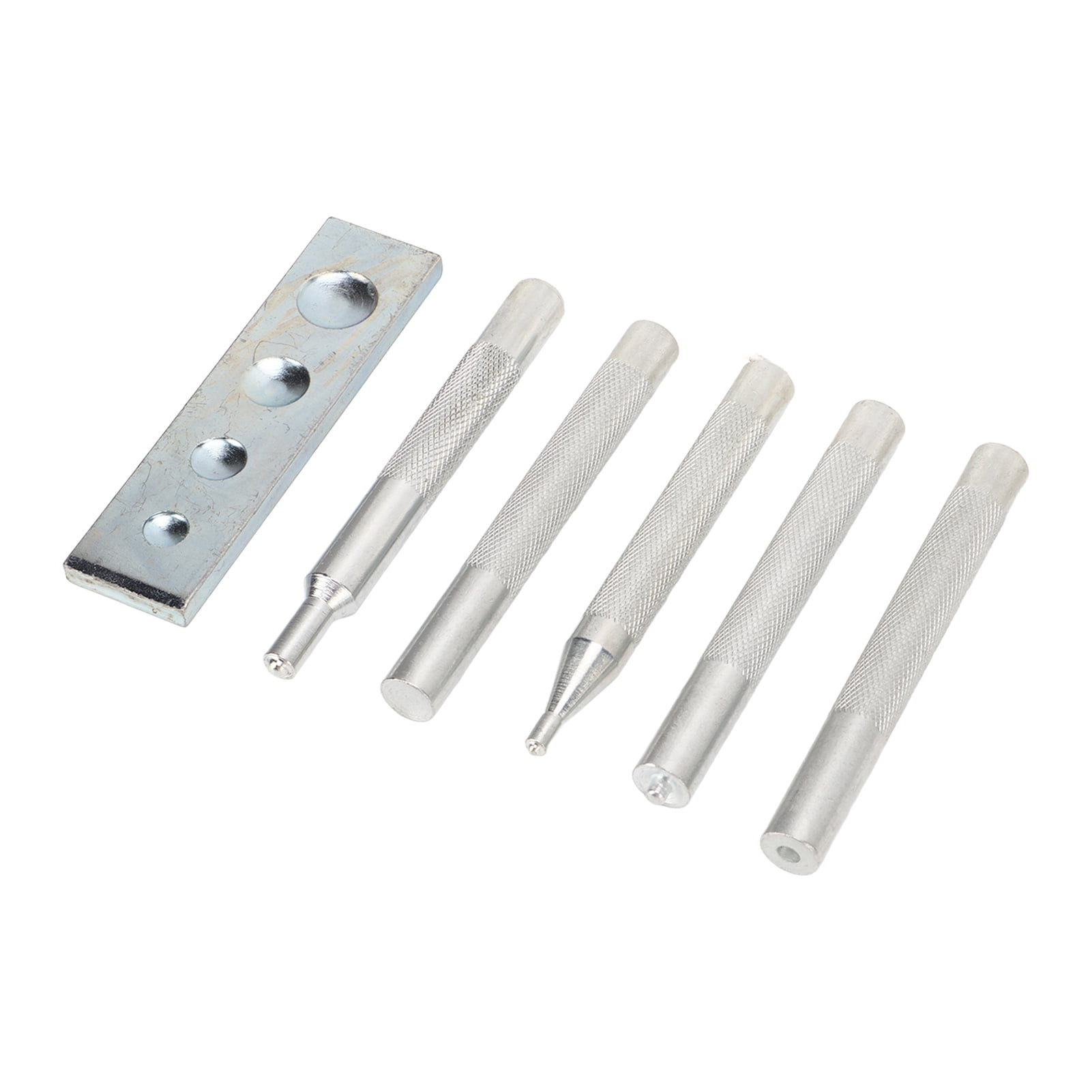 KUAA 5pcs Snap Rivet Setter Die Punch Snap Kit Large Installation Tool