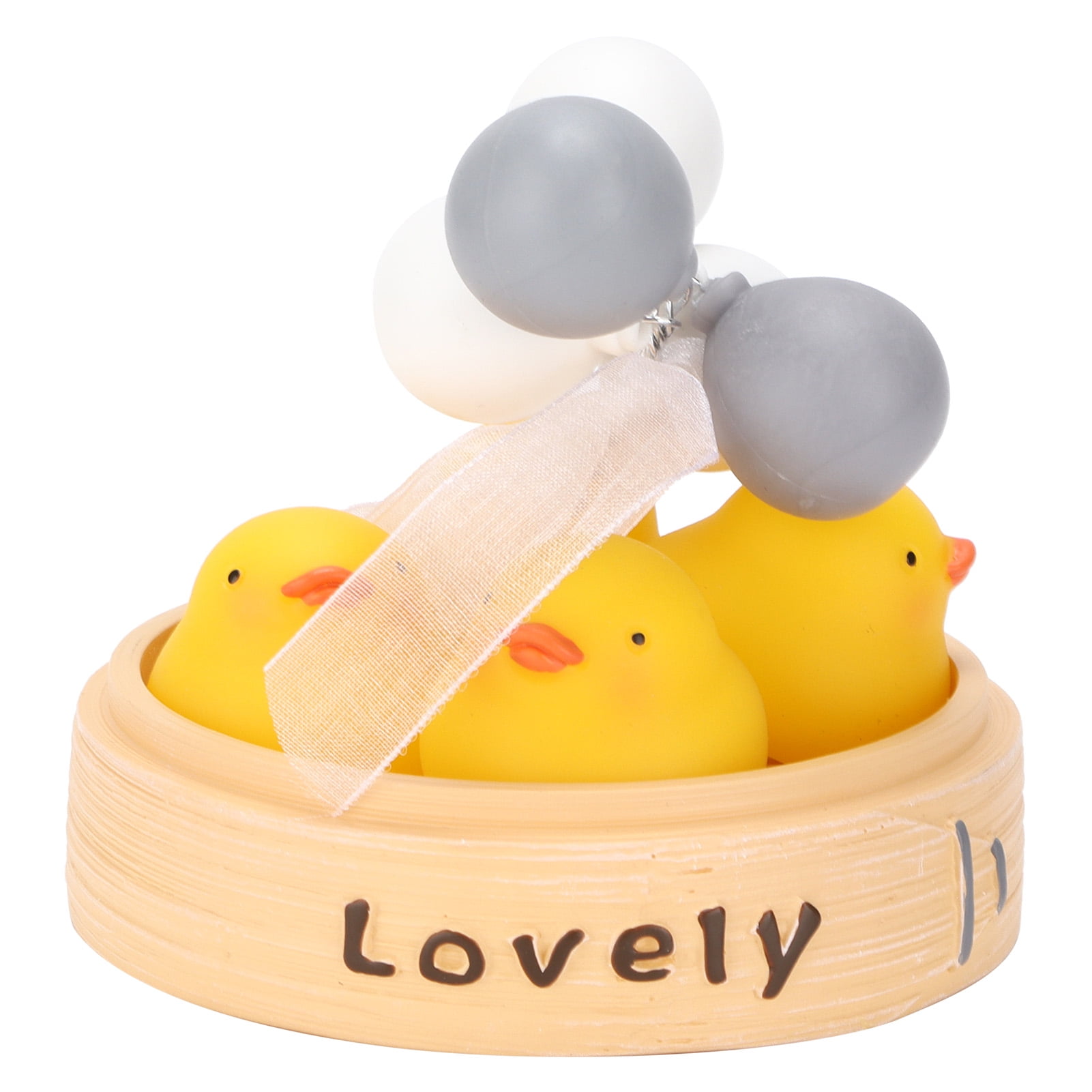 Adhesive Car Accessories 6PCS Cute Yellow Duck Car Dashboard Decorations - Funny Interior Accessories Cute Yellow Duck Adhesive Ornaments For Vehicles