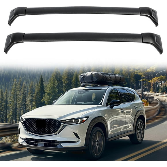 KUAFU Roof Rack Cross Bar Compatible with 2017-2025 Mazda CX-5 Cross Rails Cargo Rack Luggage Carrier Accessories Black