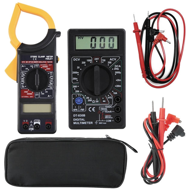 KUAIQU Digital Clamp Multimeter DT266 AC DC 1000V & Digital Multimeter