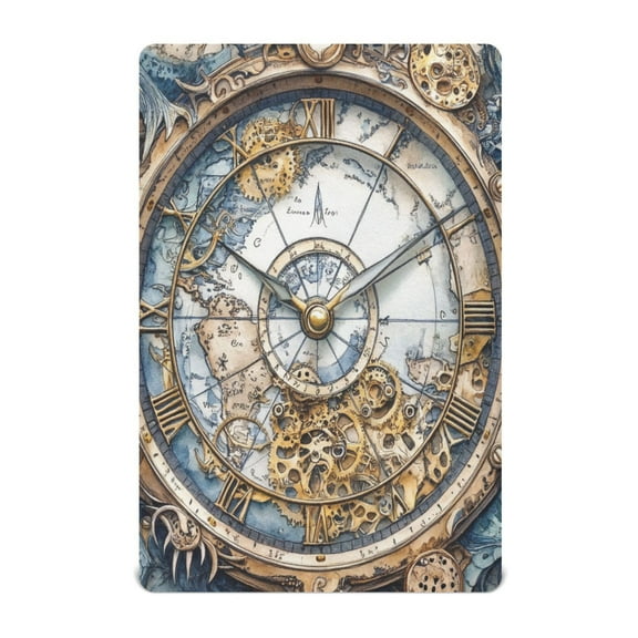 KUANGWANG Ultra Soft Fitted Microfiber Crib Sheets for Newborn Baby Boys Girls Marine Clock Painting Design Cute Pattern