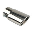 thumbnail image 1 of KUAZOU 4 Inch Exhaust Tip,4" Inlet 15" Long Chrome Polished Finish Stainless Steel Universal Exhaust Tail Tip for 4" Outside Diameter Tailpipe,Rolled Angle Cut,Bolt On,Chromed, 1 of 3