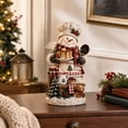 thumbnail image 1 of KUAZOU Christmas Snowman Figurine, Christmas Decorations for Holiday Home Decor, Tabletop Ornament for Living Room Desk Shelf and Entryway, Festive Holiday Gift for Family, Friends and Collectors #A, 1 of 6