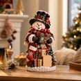 thumbnail image 1 of KUAZOU Christmas Snowman Figurine, Christmas Decorations for Holiday Home Decor, Tabletop Ornament for Living Room Desk Shelf and Entryway, Festive Holiday Gift for Family, Friends and Collectors #C, 1 of 6