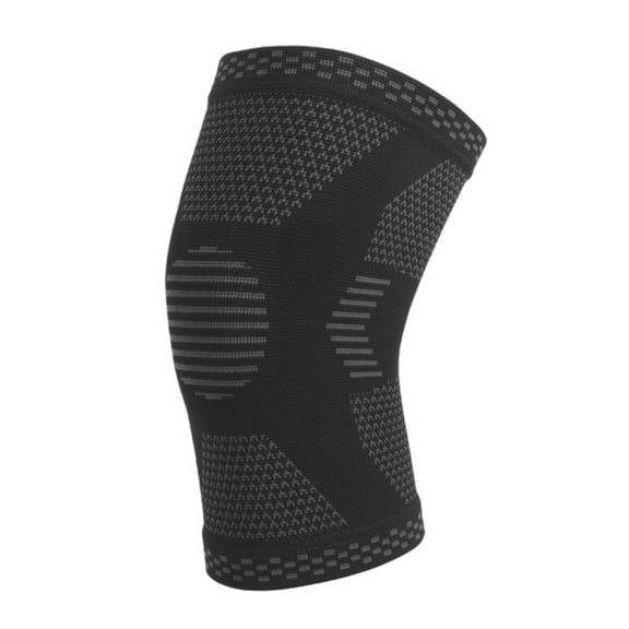 KUAZOU Knee Compression Sleeve 1PC - Best Knee Brace for Men & Women - Knee Support for Running,Basketball,Weightlifting,Gym,Workout,Sports(Black,L)