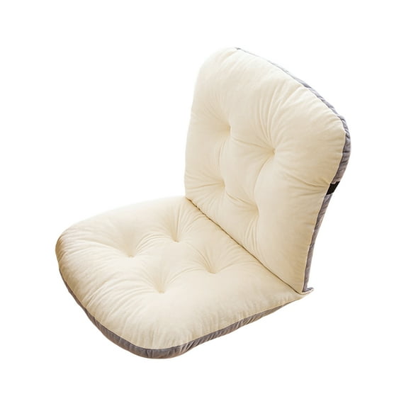 KUAZOU Non-Slip Rocking Chair Cushion Plush with Ties Soft Seat Cushion with Removable Cover High Back for Office,Car,Home,Dining,Kitchen(Beige)