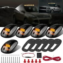 KUCASI 5X Amber Cab Roof Marker Top Clearance Running Lights, 12LED Cab Lights For 03-10 Dodge Ram 1500 2500 3500 4500 Cab Marker Lights