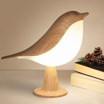 KUCASI Bird Table Lamp, Small Desk Lamp Cordless Touch Dimmable Night Light with 3 Color Temperature, Cute Lamps Rechargeable 2600mAh, for Bedroom Bedside Nightstand, Room Decor, Bird Gifts