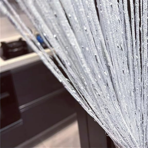KUCASI Decorative Door String Curtain Wall Panel Fringe Window Panel Drapes Room Divider Blind Divider Tassel Screen Home 100cm*200cm