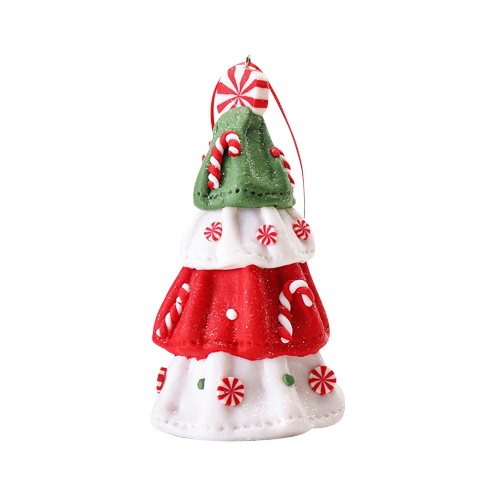 KUCASI Mini Peppermint Candy Christmas Tree Ornaments – 2026 Tabletop ...