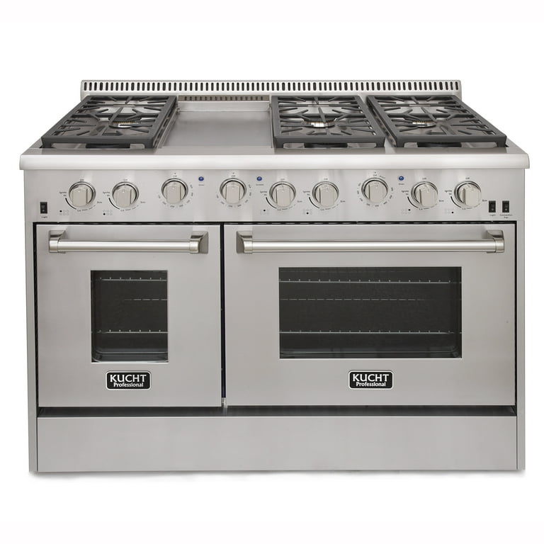 Professional 48 in. 6.7 cu. ft. Double Oven Propane Gas Range with