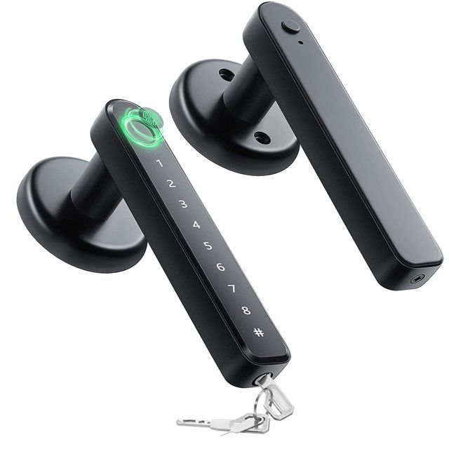 KUDORO Smart Door Lock Fingerprint Door Locks with Keys, Smart Deadbolt