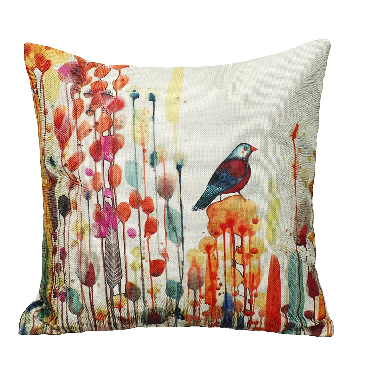 KUDOSALE Decorative Throw Pillow Case Cushion Cover 18''x18'' Retro Oil