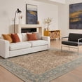 thumbnail image 1 of KUETH 10X14 Machine Washable Area Rug, Low Pile Non-Slip Backing Carpet for Large Living Room and Bedroom, Pet-Friendly Vintage Floral Medallion Rug, Red Fish, 1 of 8