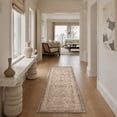 thumbnail image 1 of KUETH 2.5X10 Vintage Runner Rug Machine Washable Rugs for Living Room, Non Slip Flat Pile Rug with Rubber Backing, Boho Rug for Entryway Hallway Kitchen and Corridor, 1 of 4