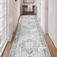thumbnail image 1 of KUETH 2.5X12 Runner Rug Machine Washable, Kitchen Runner Rug for Floor and Hallway, Non Slip Throw Area Rug with Rubber Backing for Living Room、 Entryway、Bedroom and Dining Room, 1 of 8