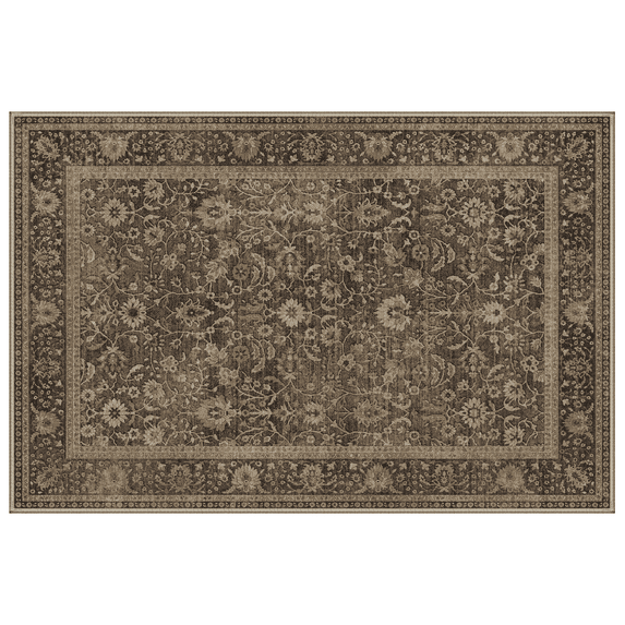 KUETH 2.5x10 Vintage Runner Rug Machine Washable Rugs for Living Room, Non Slip Flat Pile Rug with Rubber Backing, Boho Rug for Entryway Hallway Kitchen and Corridor