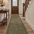 thumbnail image 1 of KUETH 2.5x10 Vintage Runner Rug Machine Washable Rugs for Living Room, Non Slip Flat Pile Rug with Rubber Backing, Boho Rug for Entryway Hallway Kitchen and Corridor, 1 of 12