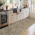 thumbnail image 1 of KUETH 2.5x10 Leopard Runner Rug Machine Washable, Kitchen Runner Rug for Floor and Hallway, Non Slip Flat Pile Area Rug with Rubber Backing for Entryway Bathroom Bedroom Laundry, 1 of 9