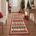 thumbnail image 1 of KUETH 2'x6' Christmas Machine Washable Runner Rug, Non-Slip Rugs for Kitchen, Hallway, Corridor and Entryway, Red, 1 of 8