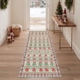 thumbnail image 1 of KUETH 2'x7' Christmas Machine Washable Runner Rug, Non-Slip Rugs for Kitchen, Hallway, Corridor and Entryway, Beige, 1 of 8