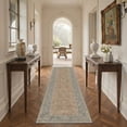 thumbnail image 1 of KUETH 2X10 Machine Washable Runner Rug, Low Pile Non-Slip Backing Carpet for Hallway, Kitchen and Bedroom, Pet-Friendly Vintage Floral Runner Rug, Red Fish, 1 of 7