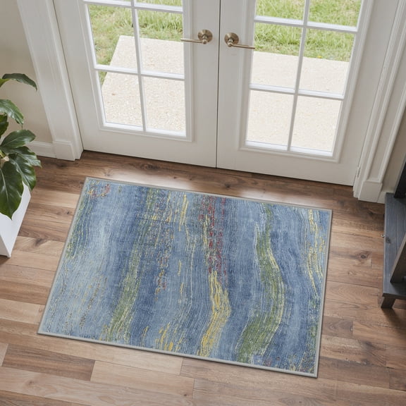 KUETH 2X3 Area Rugs Machine Washable Rugs for Living Room, Non Slip Throw Rug with Rubber Backing, Rug for Entryway、Bedroom、Kitchen、Floor and Dining Room