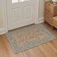 thumbnail image 1 of KUETH 2X3 Machine Washable Entryway Rug, Low Pile Non-Slip Backing Door Mat for Entryway and Indoor Entrance, Pet-Friendly Vintage Floral Rug, Red Fish, 1 of 6