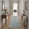 thumbnail image 1 of KUETH 2X7 Machine Washable Runner Rug, Low Pile Non-Slip Backing Carpet for Hallway, Kitchen and Bedroom, Pet-Friendly Vintage Floral Runner Rug, Petal, 1 of 4
