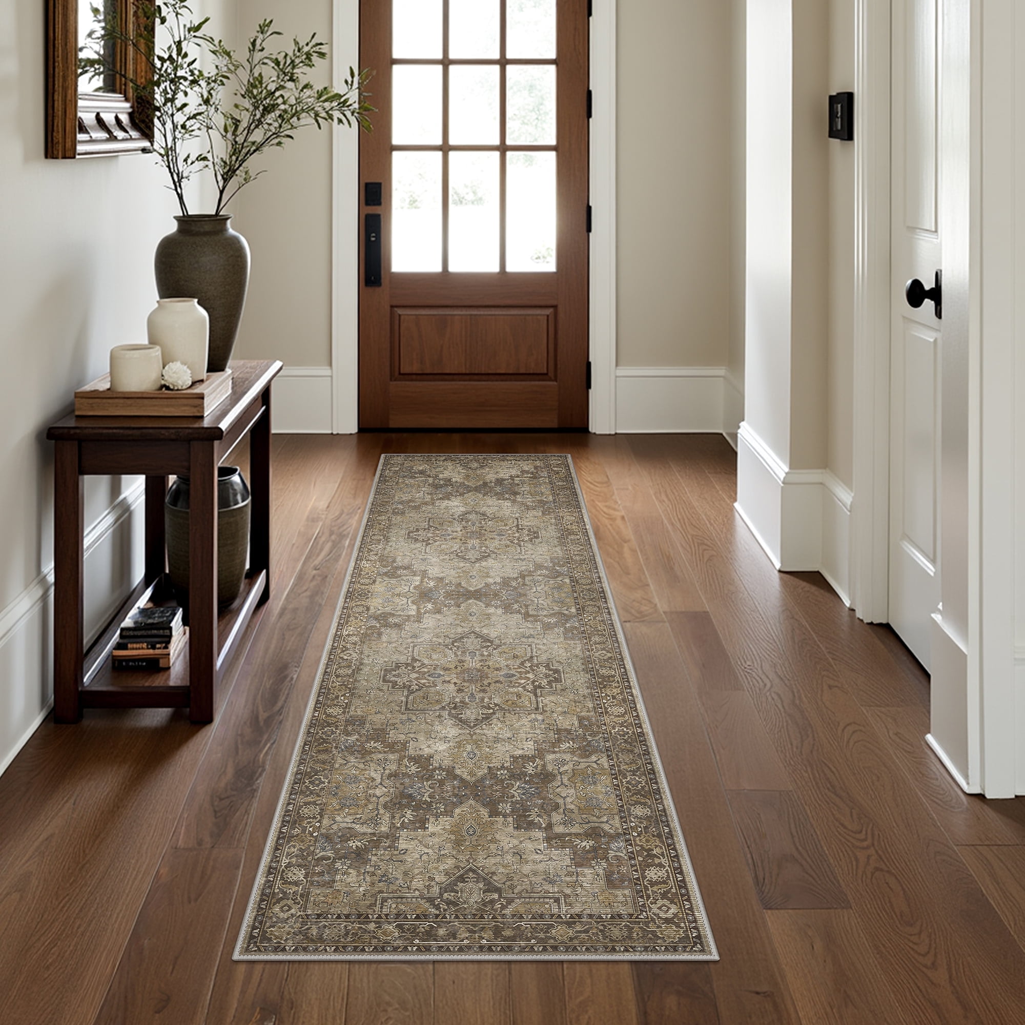 KUETH 2X7 Runner Rug Machine Washable, Kitchen Runner Rug for Floor and  Hallway, Non Slip Throw Area Rug with Rubber Backing for Living Room、 ..., image size:2000x2000