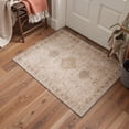 thumbnail image 1 of KUETH 2x3 Soft Oriental Vintage Accent Rug, Machine Washable Low Pile Non Slip Backing Rug, OCHRE VELVET Rug for Entryway Kitchen, 1 of 5
