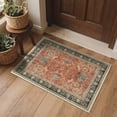 thumbnail image 1 of KUETH 2x3 Vintage Floral Area Rugs Machine Washable Rugs for Living Room, Non Slip Flat Pile Rug with Rubber Backing, Boho Rug for Entryway Bedroom Dining Room Home Office, 1 of 12