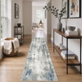 thumbnail image 1 of KUETH 2x7 Area Rugs for Abstract Gray & Blue Throw Rug – Machine Washable Entryway Carpet with Non-Slip Gripper, Distressed Vintage Style Accent Mat for Bedroom Living Room, Aesthetic Indoor Doormat, 1 of 9