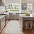 thumbnail image 1 of KUETH 2x7 Machine Washable Allover Persian Runner Rug, Soft Low Pile Non Slip Backing Rug Runner, Dusty Blue Rug for Hallway Kitchen Bedroom, 1 of 5