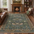 thumbnail image 1 of KUETH 3'x5' Vintage Floral Area Rugs for Living Room, Non Slip Machine Washable Forest Bird Rug, Low Pile Print Rug for Bedroom Dining Room Home Office, 1 of 9