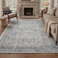 thumbnail image 1 of KUETH 5'X7' Vintage Area Rugs Machine Washable Rugs for Living Room, Non Slip Flat Pile Rug with Rubber Backing, Boho Rug for Entryway Bedroom Dining Room Home Office, 1 of 3