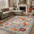 thumbnail image 1 of KUETH 5'X7' Vintage Floral Area Rugs Machine Washable Rugs for Living Room, Non Slip Flat Pile Rug with Rubber Backing, Boho Rug for Entryway Bedroom Dining Room Home Office, 1 of 3
