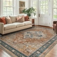 thumbnail image 1 of KUETH 5'x7' Area Rugs for Living Room, Non Slip Machine Washable Vintage Indoor Rug, Low Pile Print Rug for Bedroom Dining Room Home Office, 1 of 7